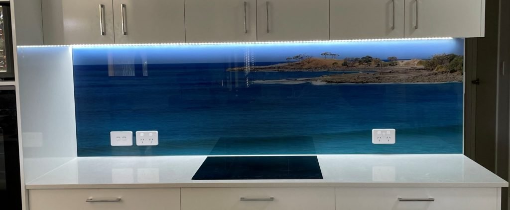 Digital printed Splashback, Harbour Glass, coffs harbour