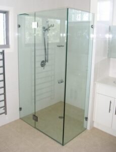 Frameless Corner Shower Screen