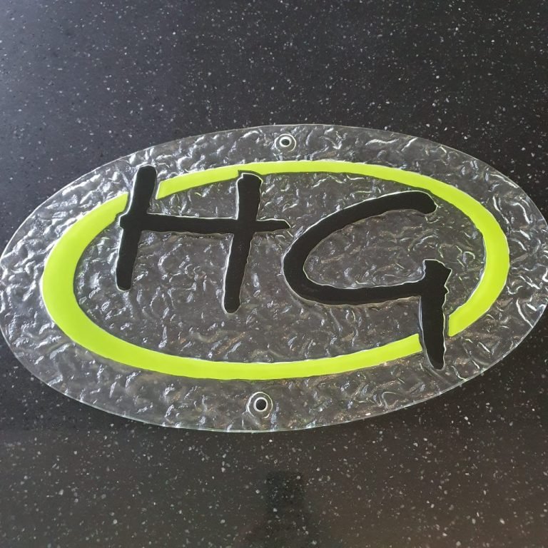 Slumped glass kiln formed feature panel by Harbour Glass Coffs Harbour
